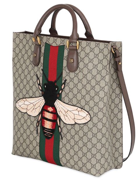 gucci beach bags|Gucci bee tote bag.